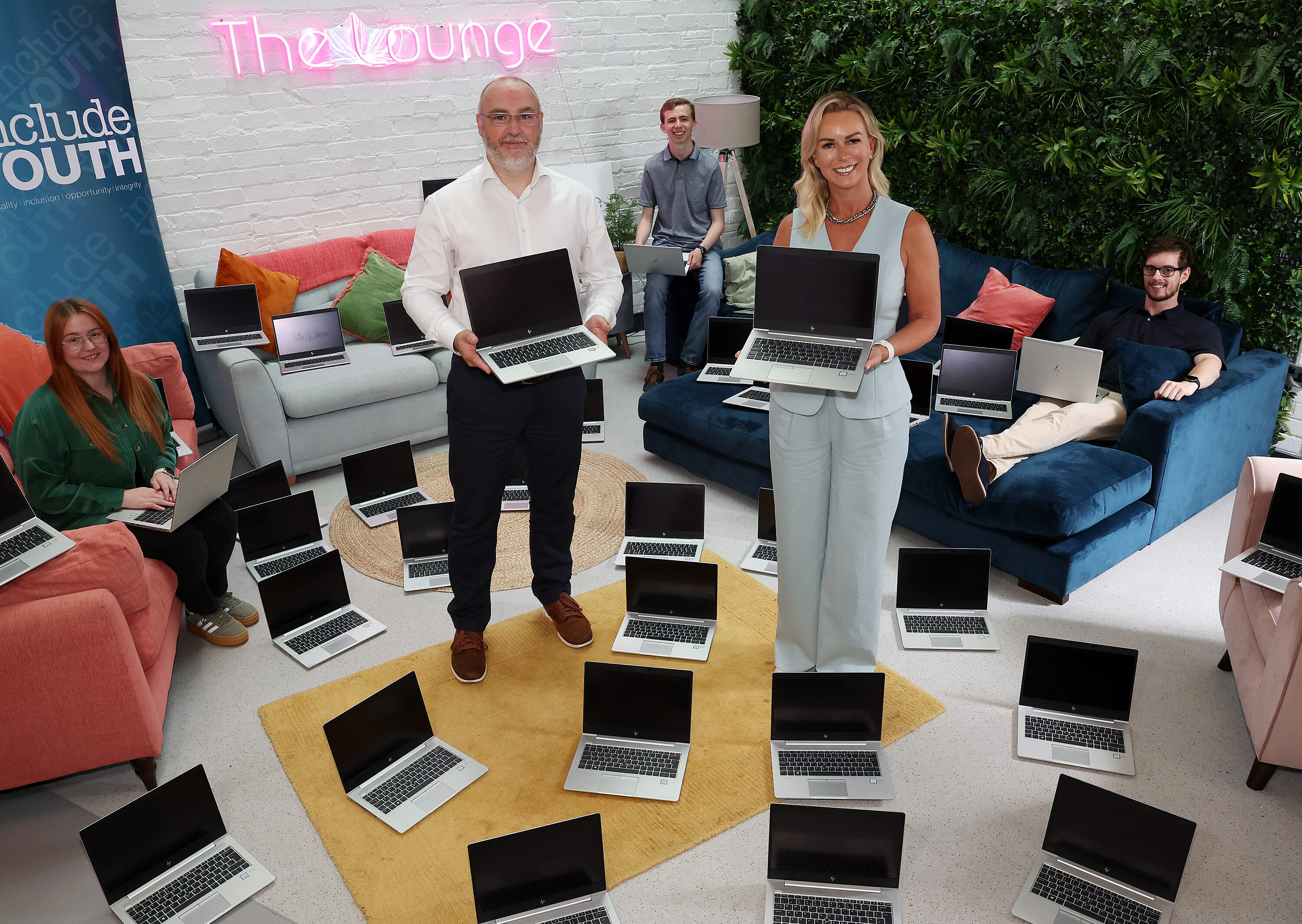Danske donates 50 laptops to Include Youth (4)